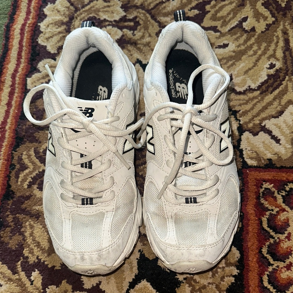 New Balance White Athletic Shoes